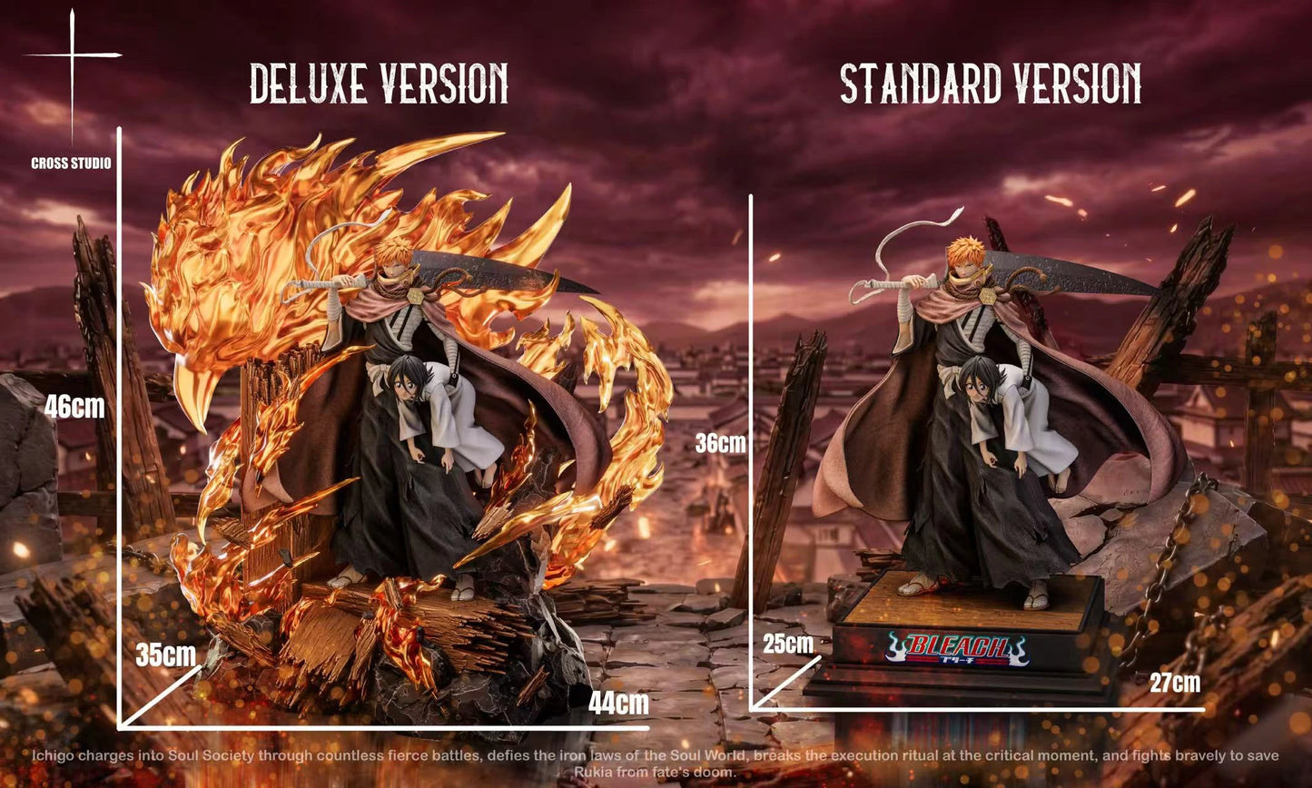 Preventa Resina Kurosaki Ichigo Figura Bleach Cross Estudio