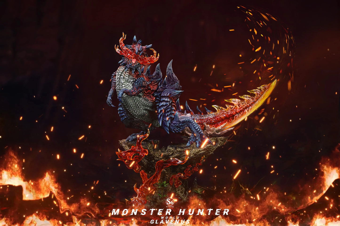 Preventa Resina Glavenus Figura Monster Hunter S6 Estudio
