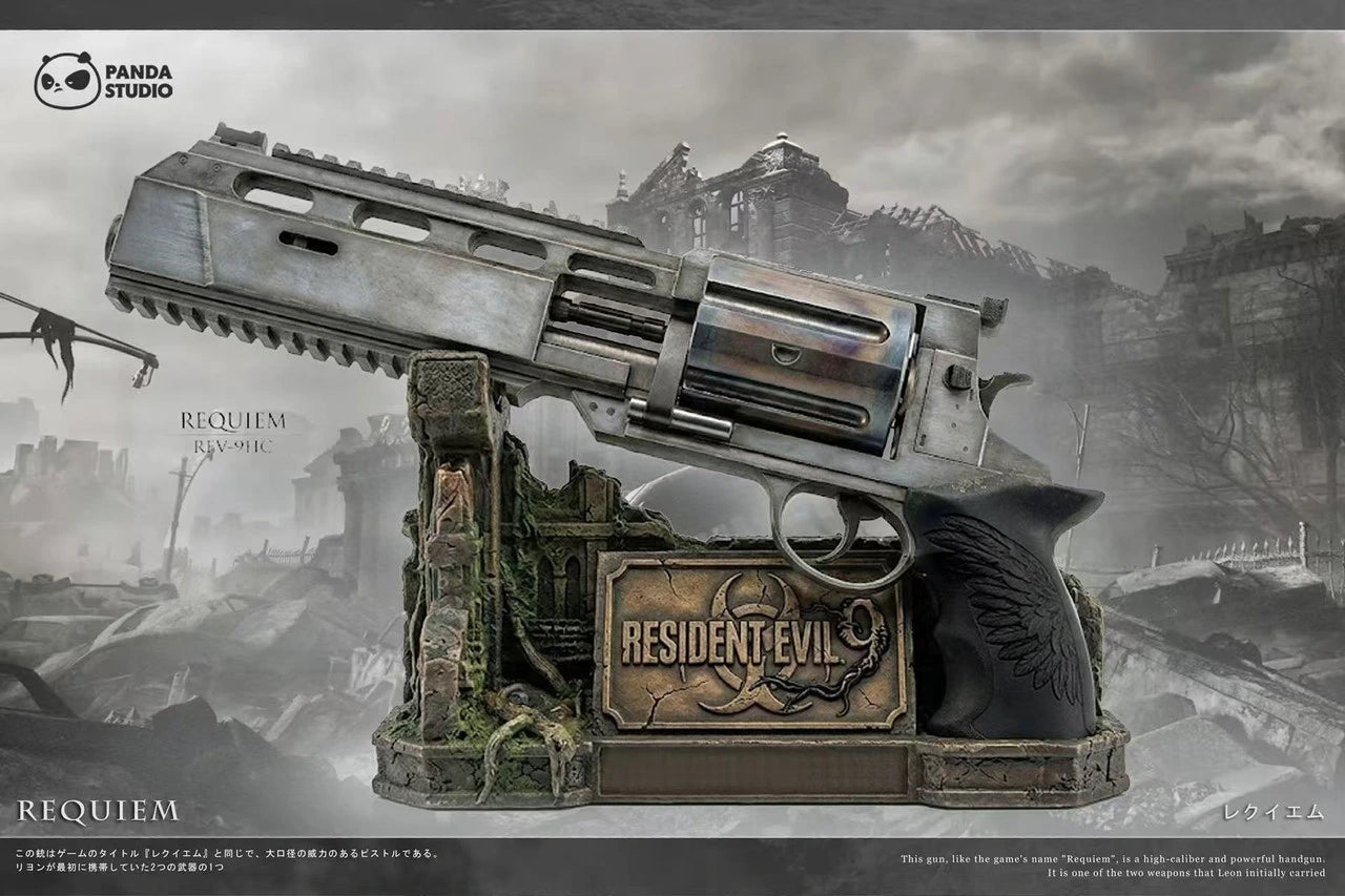 Preventa Resina Revolver & Hacha Figura Resident Evil Requiem Panda Estudio