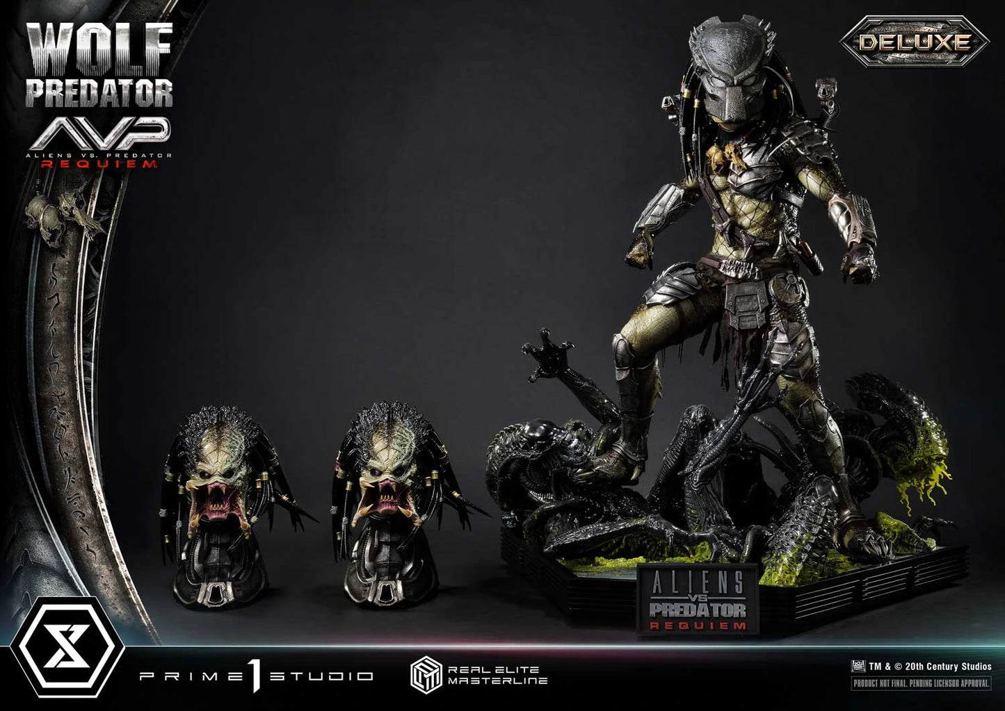 Preventa Resina Wolf Predator Figura Aliens vs Predator: Requiem Prime 1 (Licencia) Deluxe Estudio