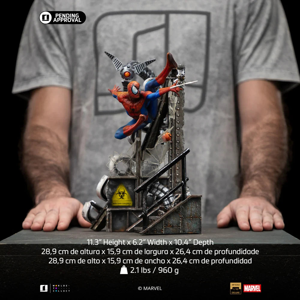 Preventa Resina Spider-Man Figura Spider-Man Iron (Licencia) Estudio