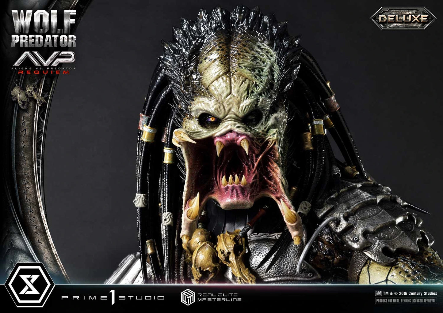 Preventa Resina Wolf Predator Figura Aliens vs Predator: Requiem Prime 1 (Licencia) Deluxe Estudio
