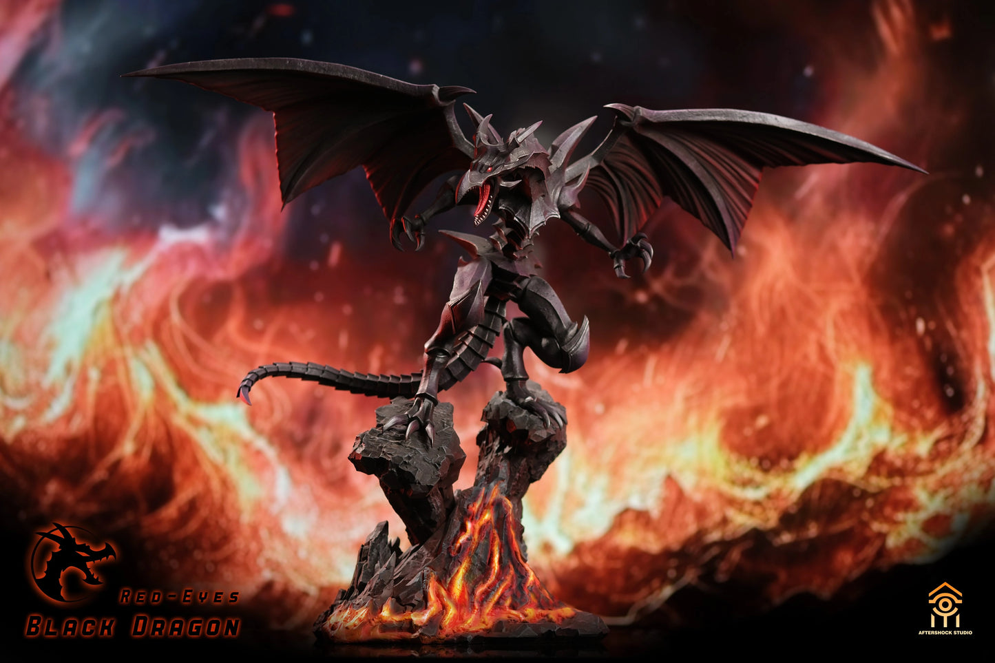 Preventa Resina Dragon de Ojos Azules & Rojos Figura Yu-Gi-Oh! Afterschok Estudio