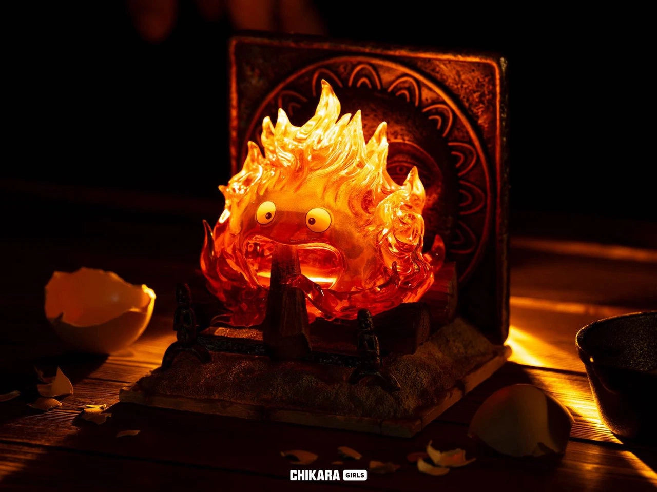 Preventa Resina Calcifer Figura El Increíble castillo vagabundo Chikara Estudio