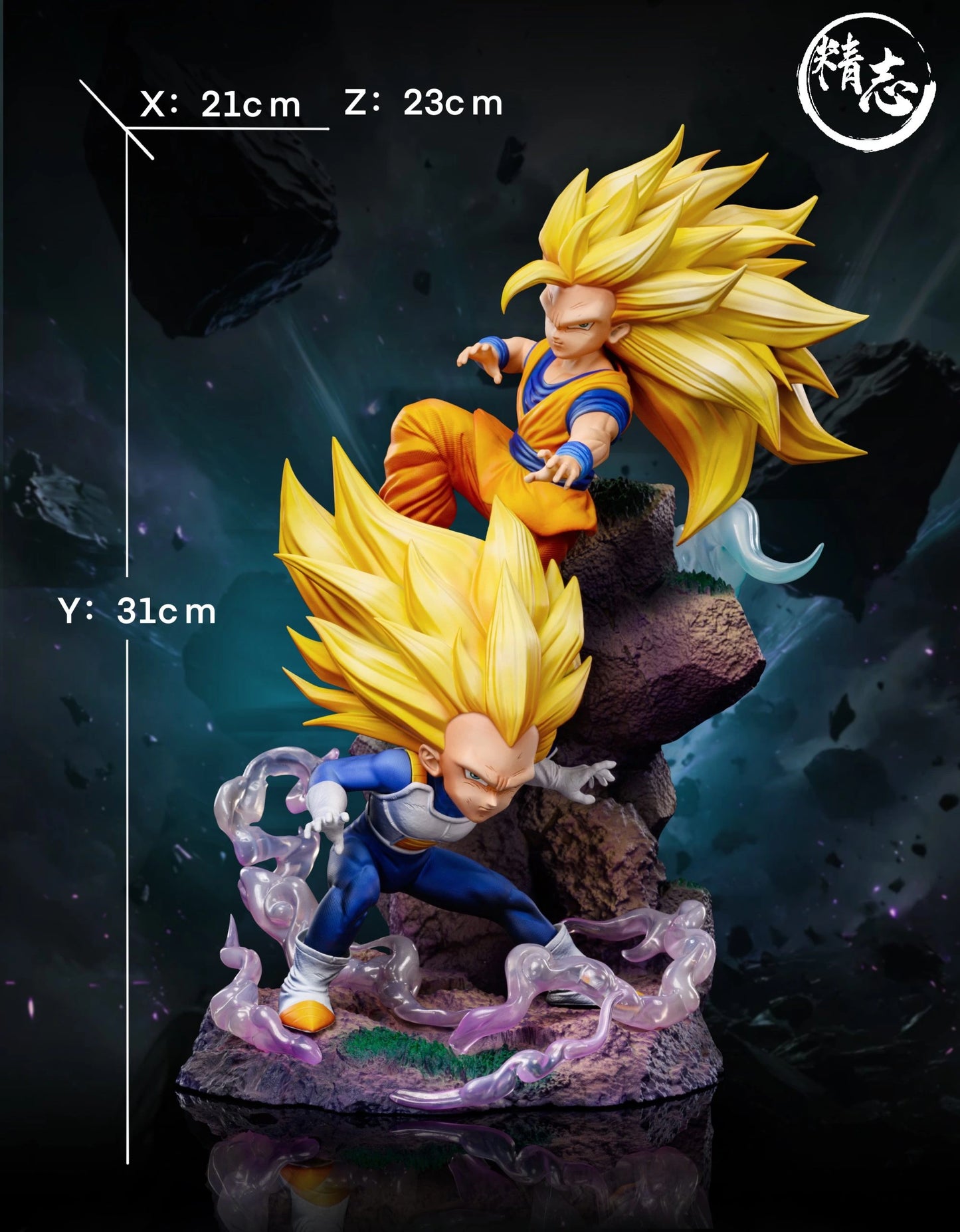 Preventa Resina Goku & Vegeta Figura Dragon Ball Jing Zhi Estudio
