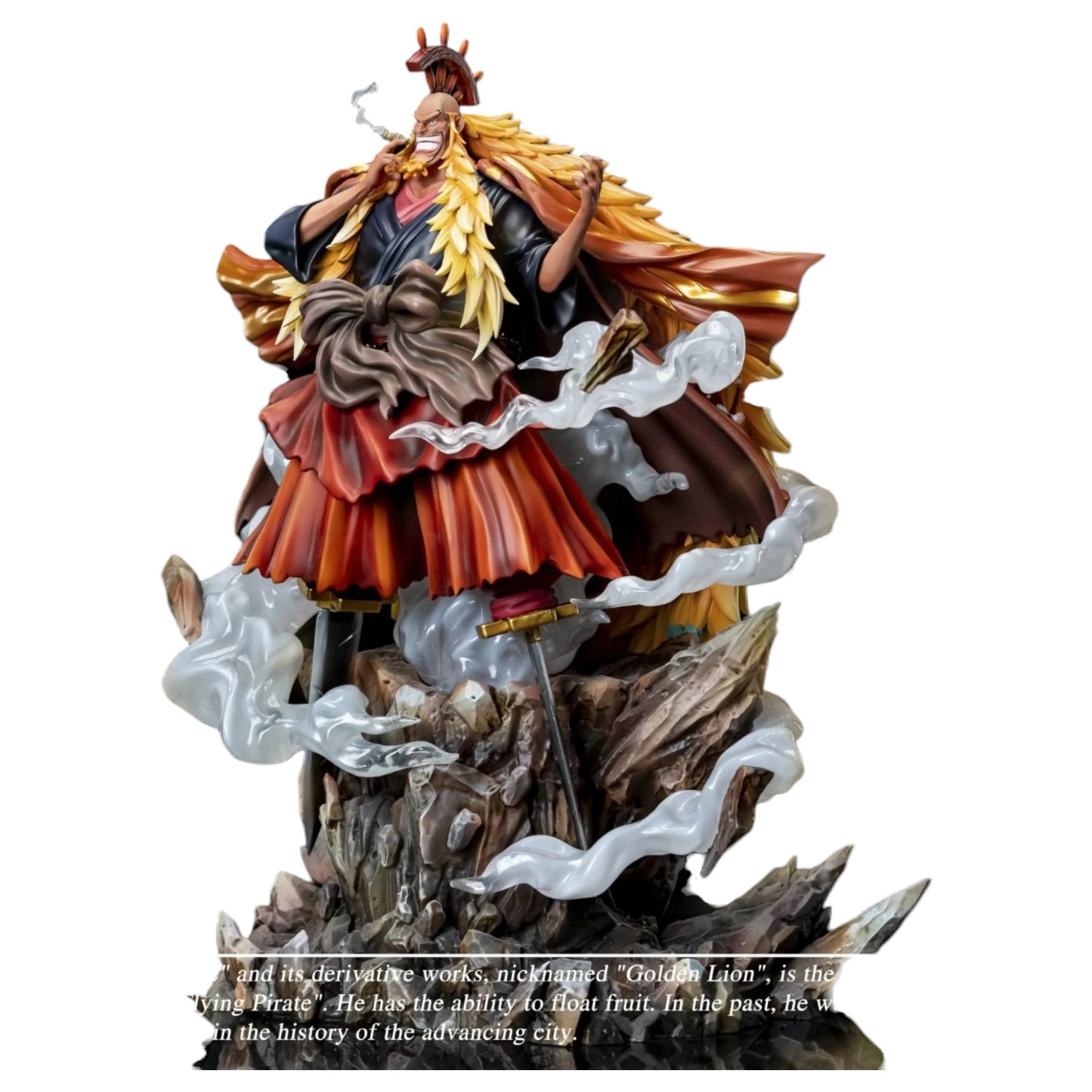 Preventa Resina Shiki "El León Dorado" Figura One Piece Jiao Dian Estudio