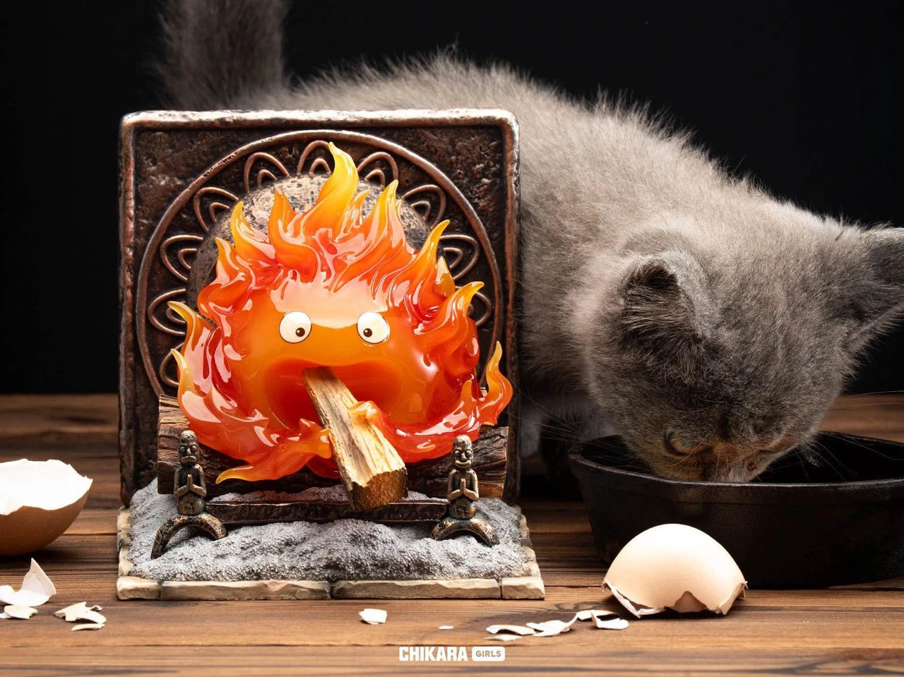 Preventa Resina Calcifer Figura El Increíble castillo vagabundo Chikara Estudio