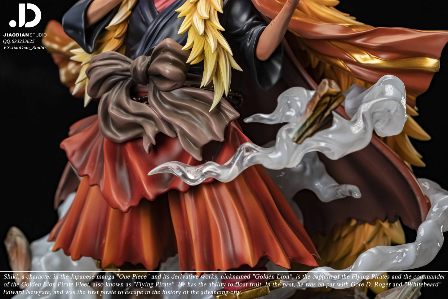 Preventa Resina Shiki "El León Dorado" Figura One Piece Jiao Dian Estudio