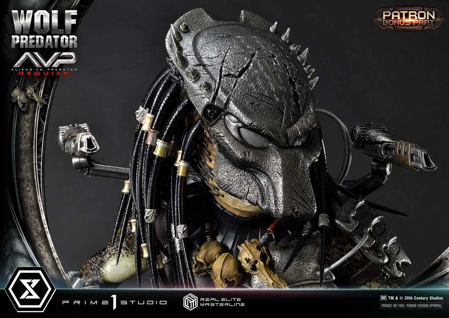 Preventa Resina Wolf Predator Figura Aliens vs Predator: Requiem Prime 1 (Licencia) Deluxe Estudio
