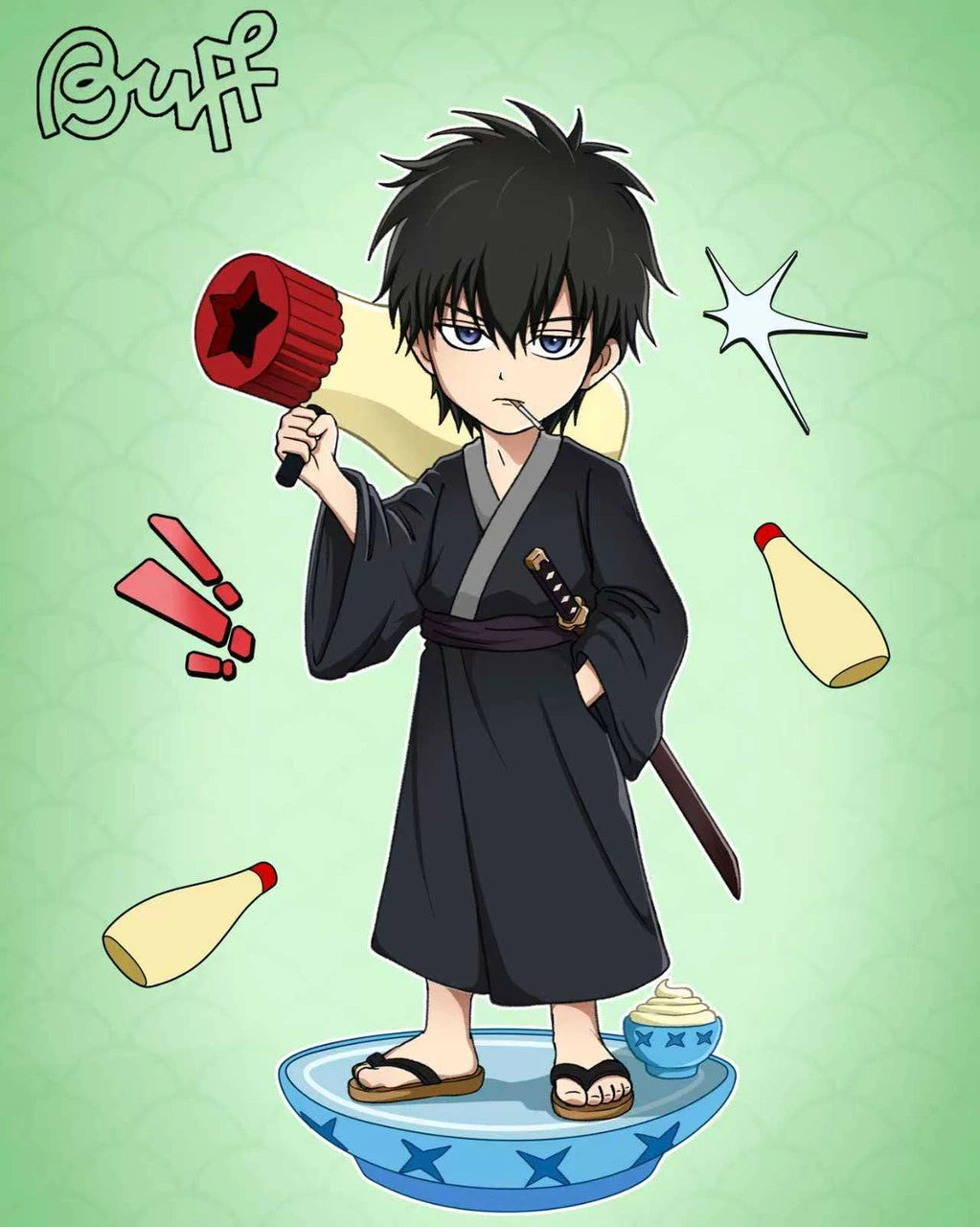 Preventa Resina Sakata Gintoki Figura Gintama Buff Estudio