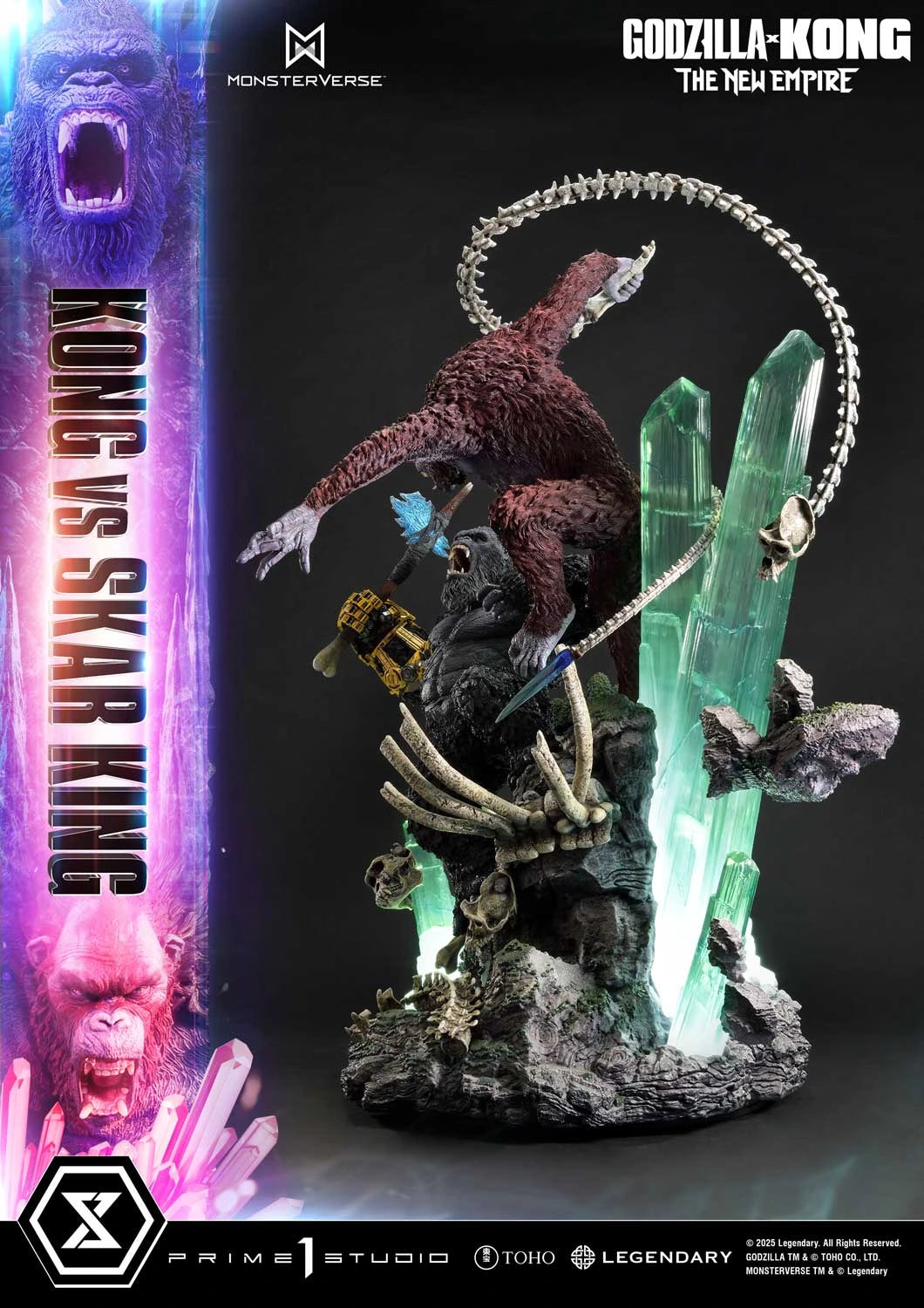 Preventa Resina Kong vs Skar King Figura Godzilla y Kong: El nuevo imperio Prime 1 (Licencia) Estudio