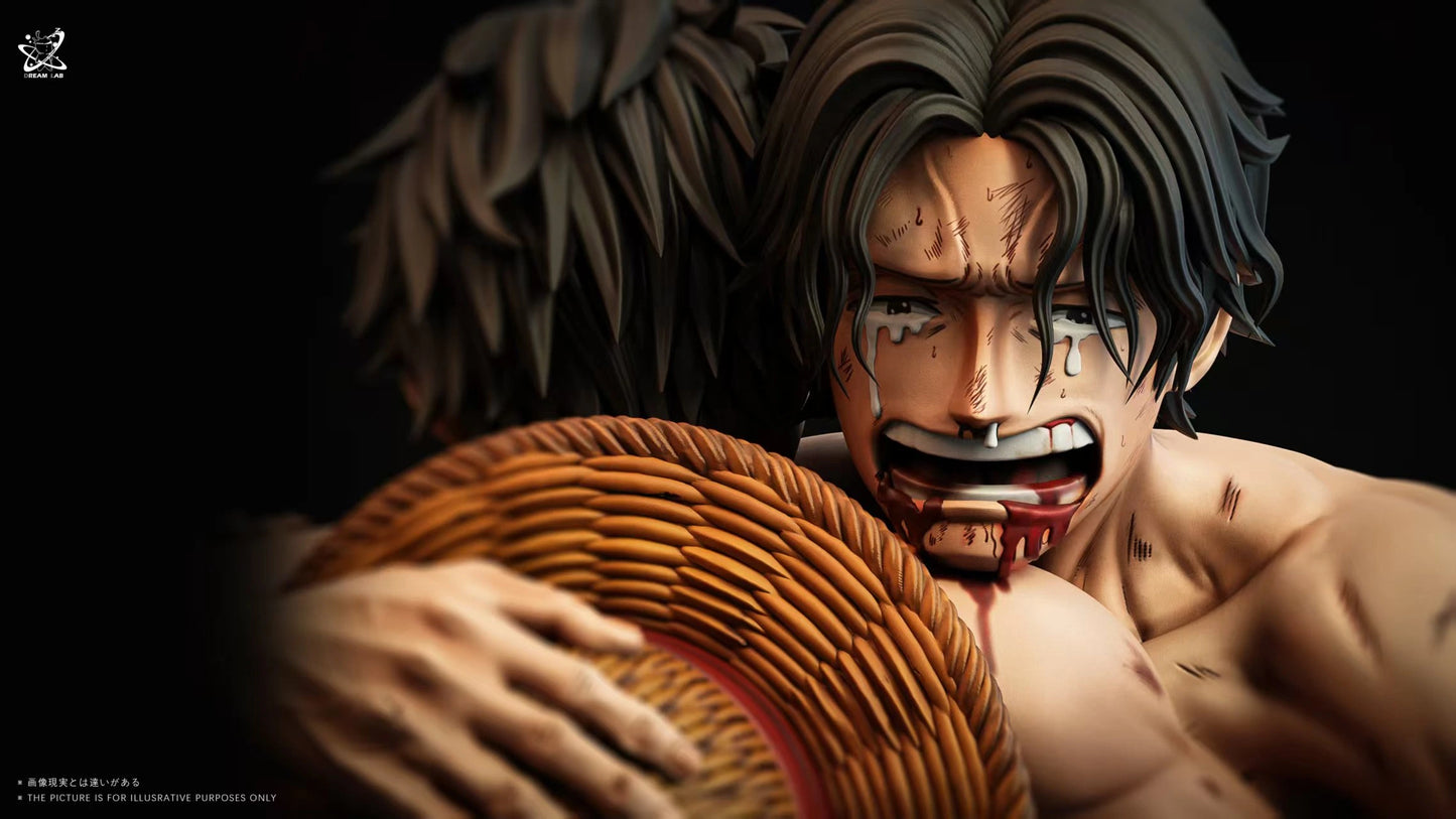 Preventa Resina Luffy & Ace Figura One Piece Dream Lab Estudio