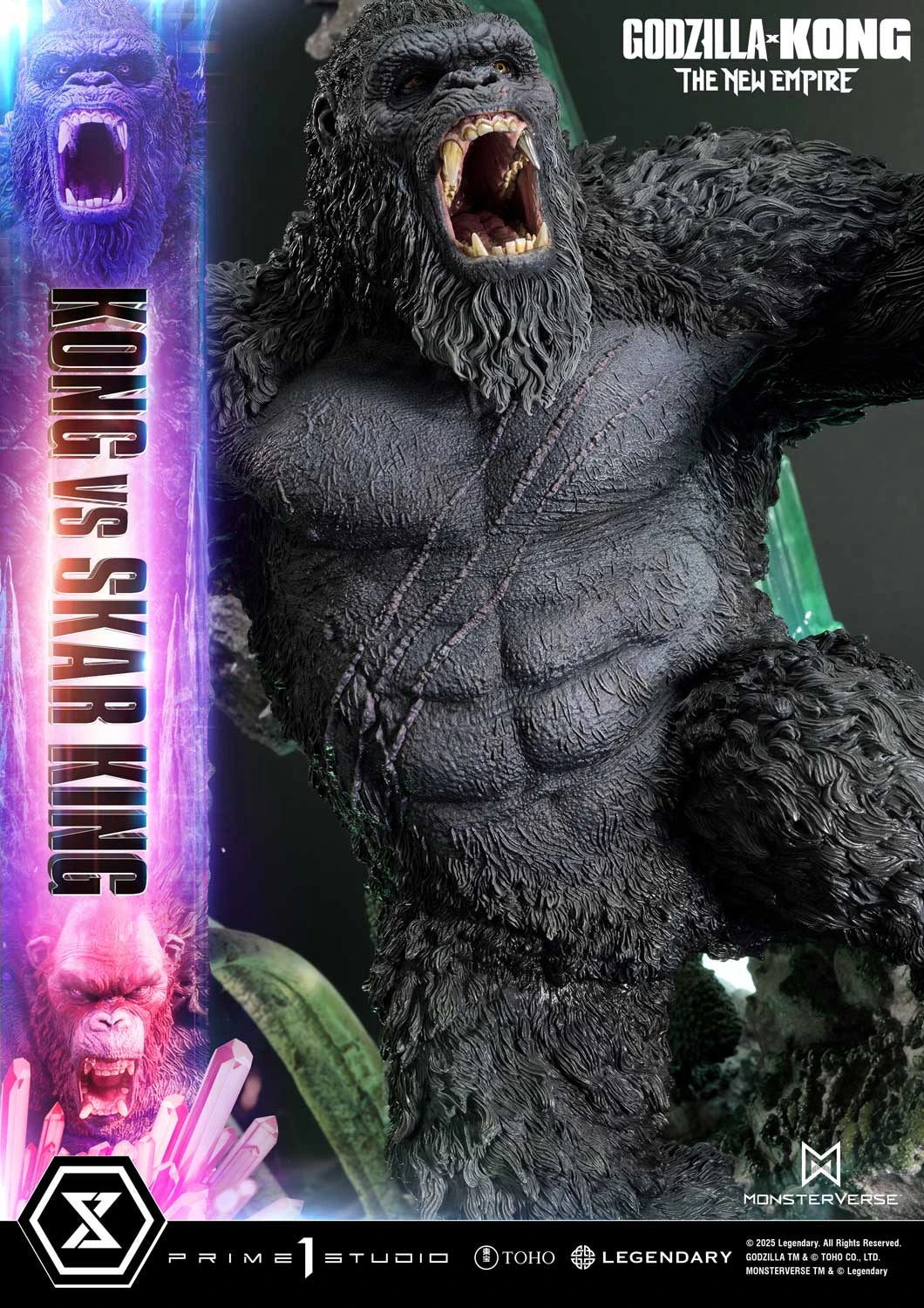 Preventa Resina Kong vs Skar King Figura Godzilla y Kong: El nuevo imperio Prime 1 (Licencia) Estudio