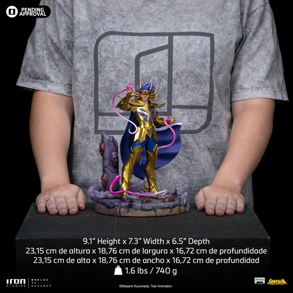 Preventa Resina Death Mask Figura Caballeros del Zodiako Iron (Licencia) Estudio