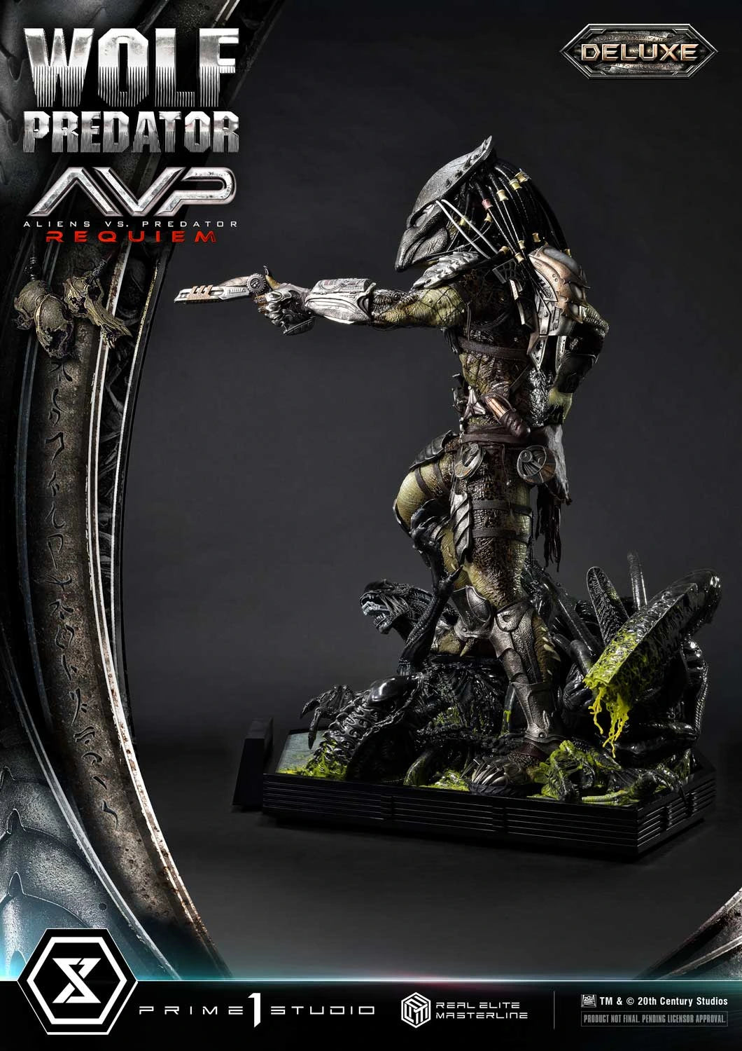 Preventa Resina Wolf Predator Figura Aliens vs Predator: Requiem Prime 1 (Licencia) Deluxe Estudio