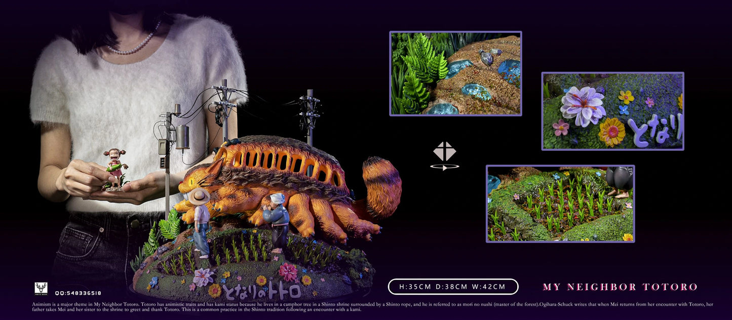 Preventa Resina CatBus Figura Mi Vecino Totoro White Deer Estudio