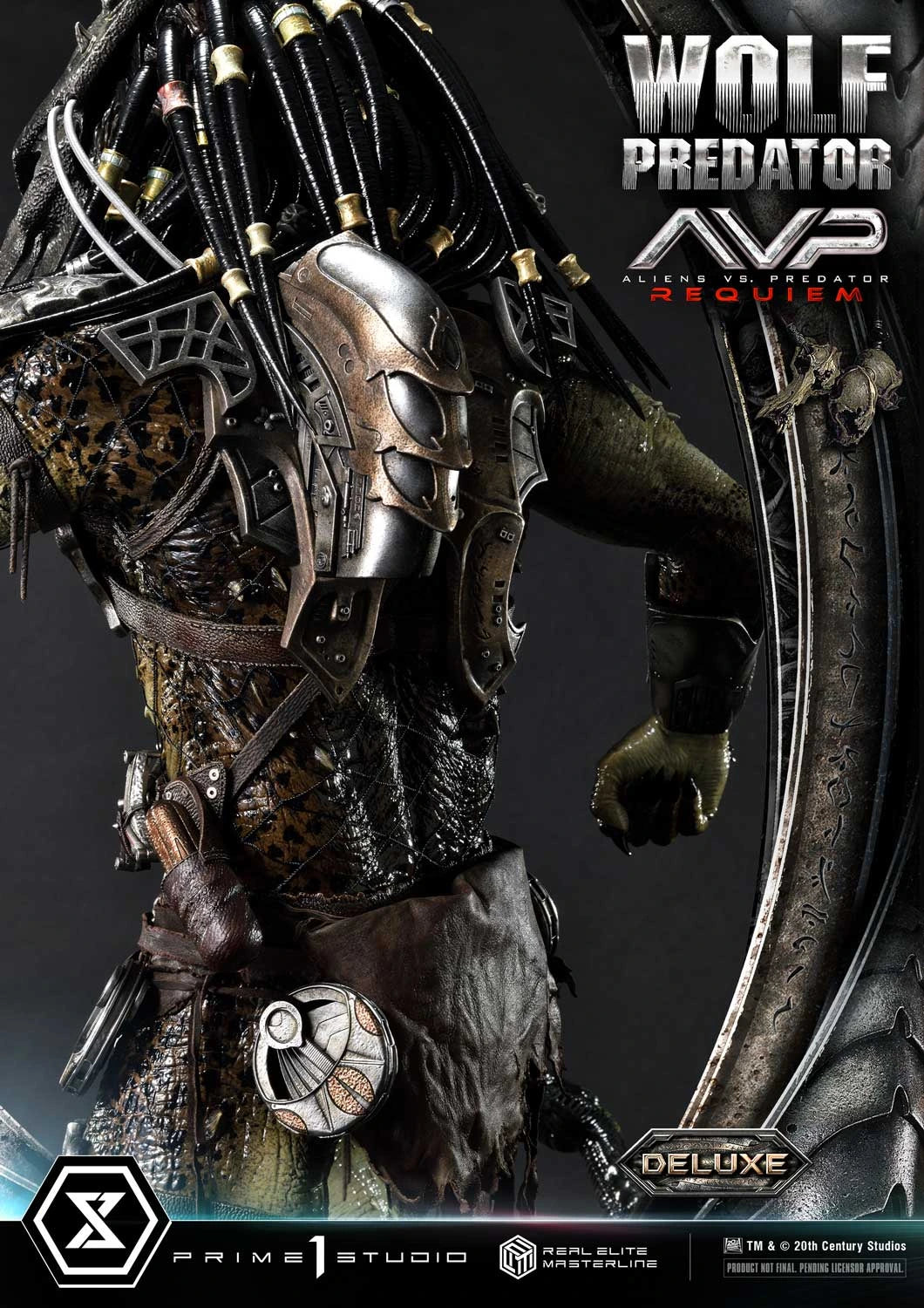 Preventa Resina Wolf Predator Figura Aliens vs Predator: Requiem Prime 1 (Licencia) Deluxe Estudio