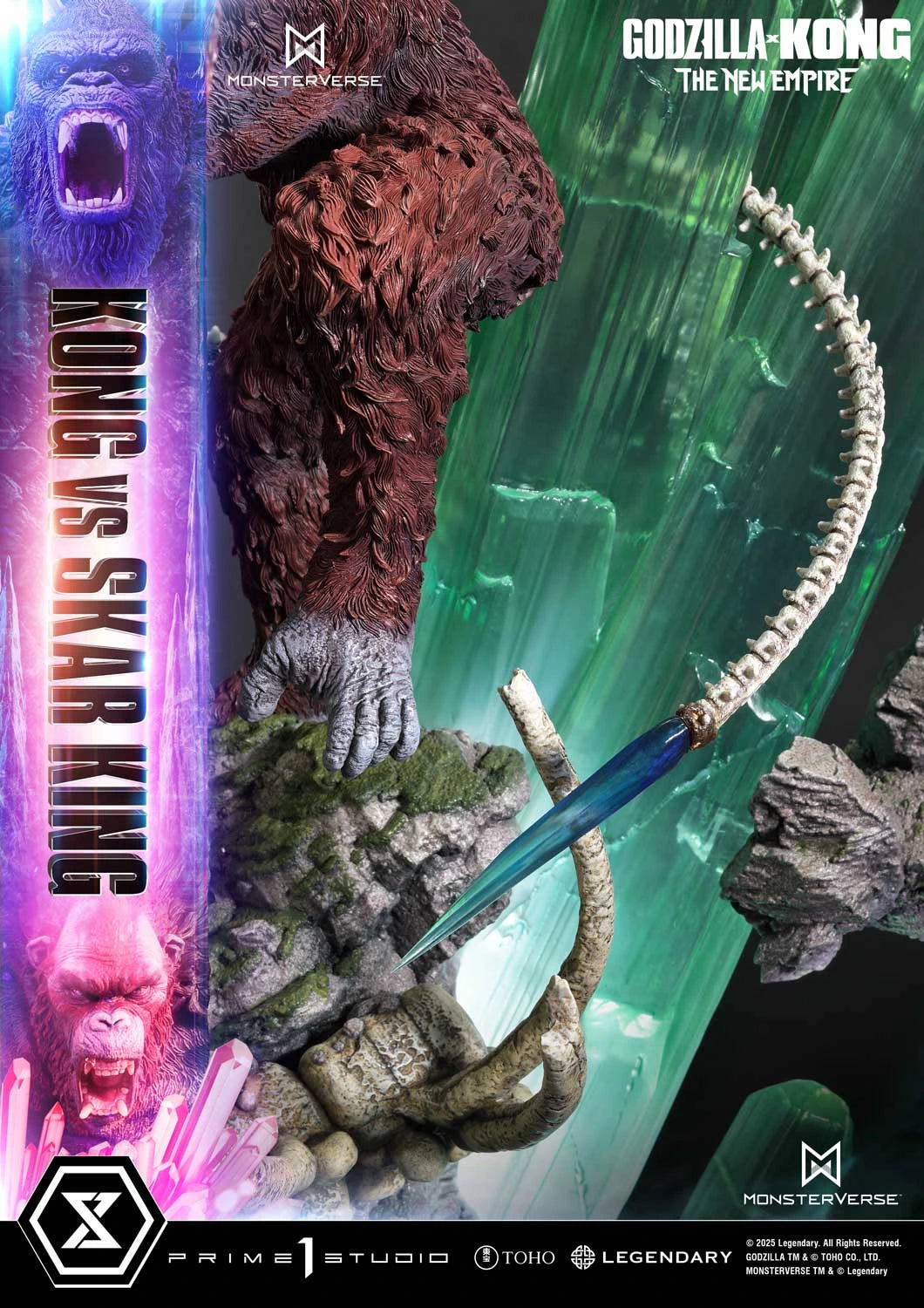 Preventa Resina Kong vs Skar King Figura Godzilla y Kong: El nuevo imperio Prime 1 (Licencia) Estudio