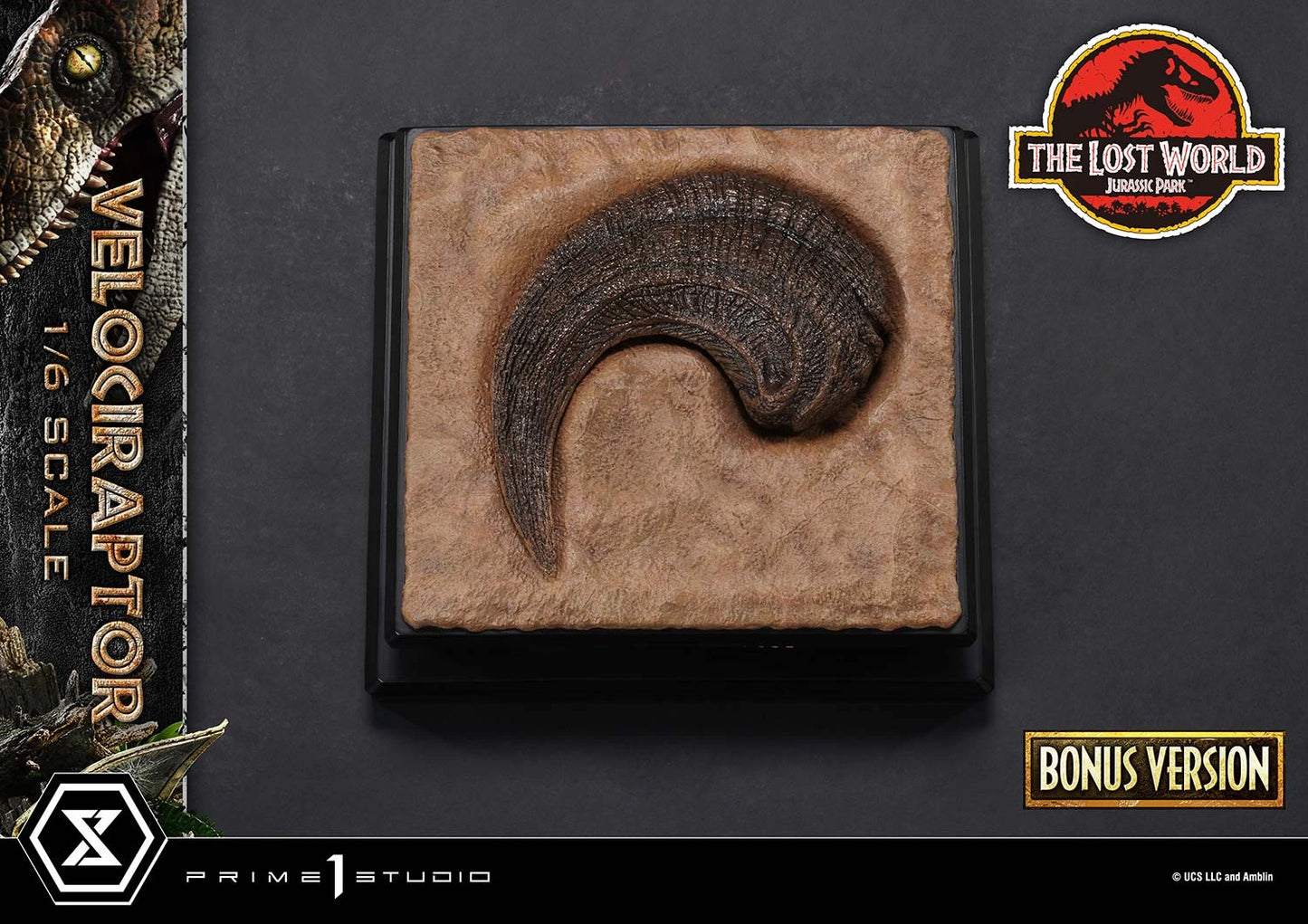 Preventa Resina Velociraptor Figura El mundo perdido: Jurassic Park Prime 1 (Licencia) Estudio