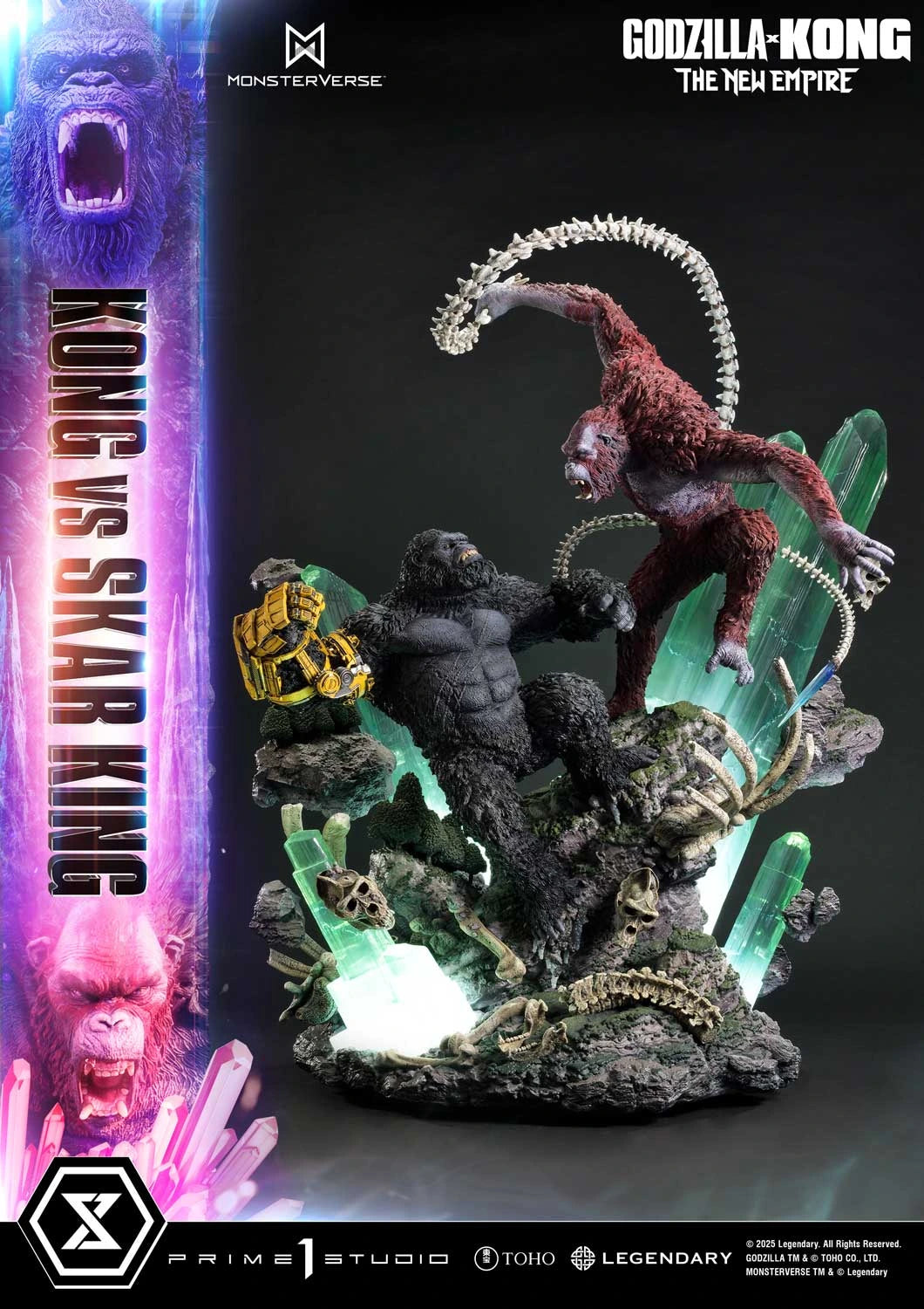 Preventa Resina Kong vs Skar King Figura Godzilla y Kong: El nuevo imperio Prime 1 (Licencia) Estudio