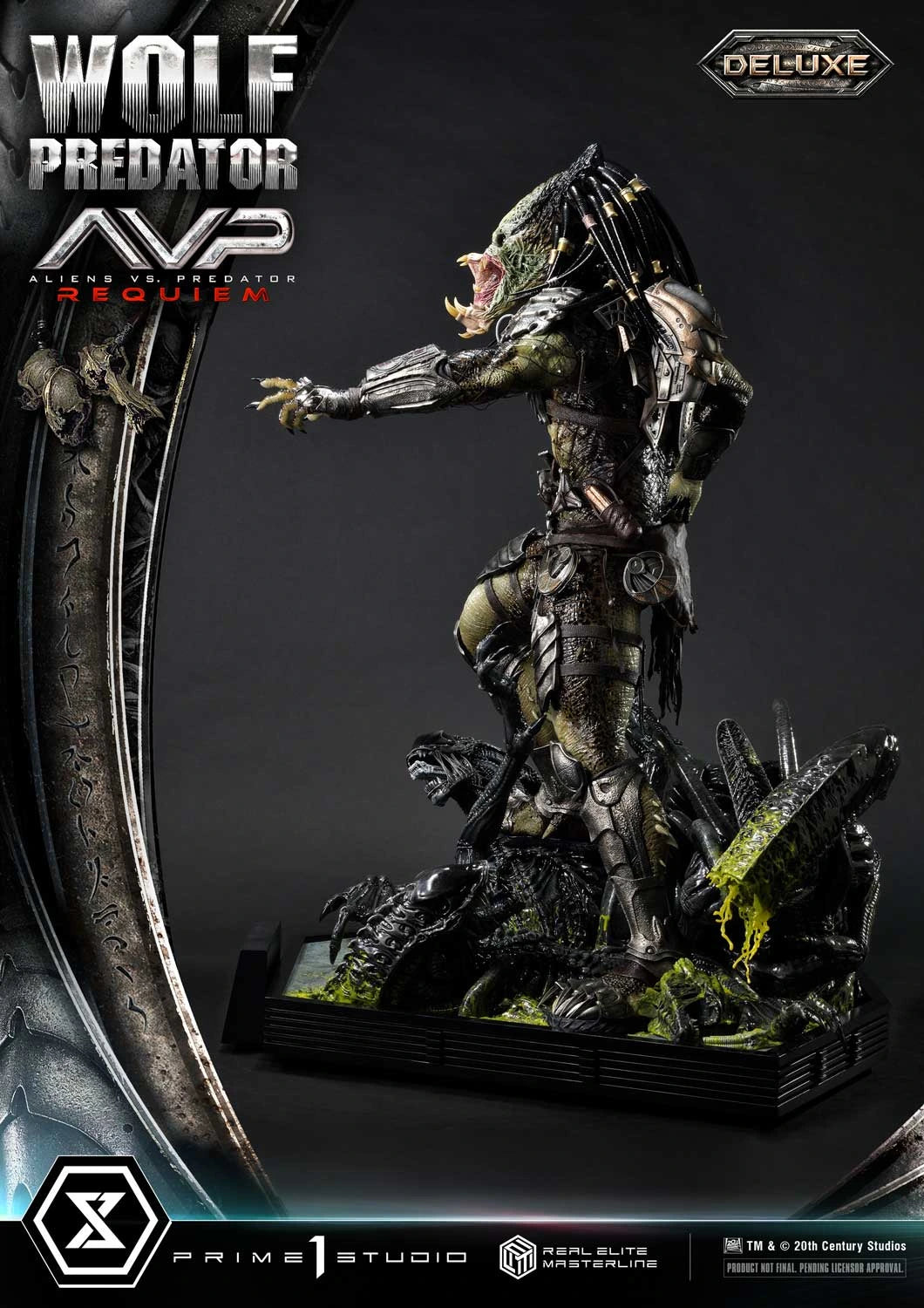 Preventa Resina Wolf Predator Figura Aliens vs Predator: Requiem Prime 1 (Licencia) Deluxe Estudio