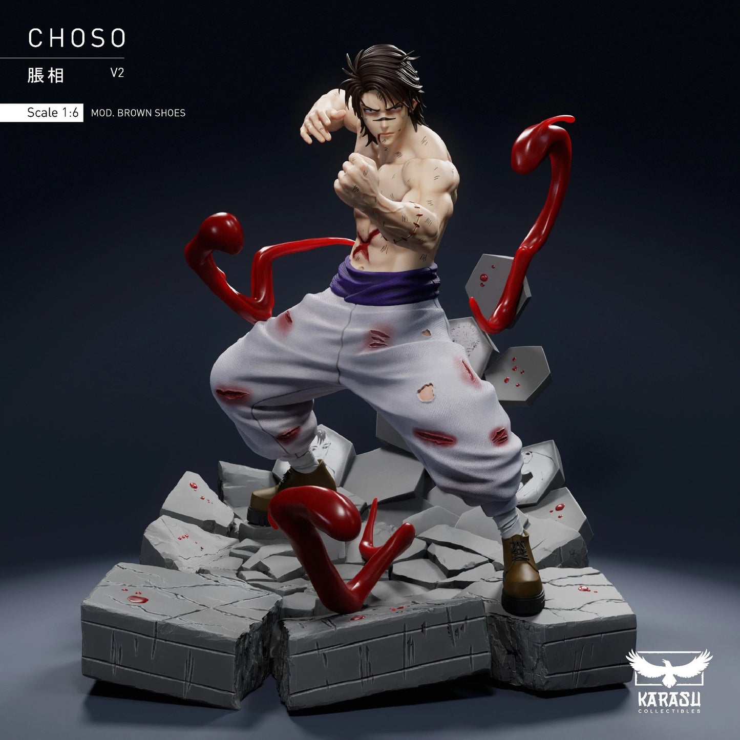 Preventa Resina Choso Kamo Figura Jujutsu Kaisen Karasu Collectibles Estudio
