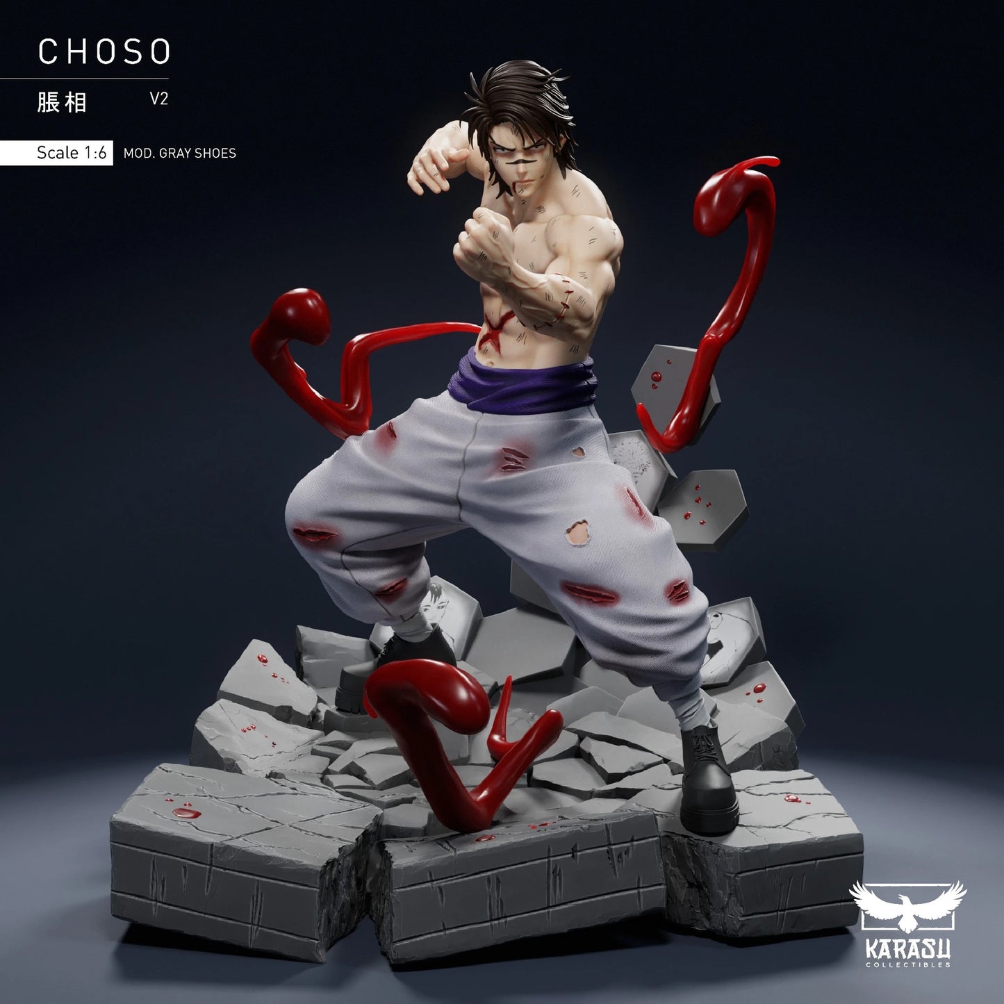 Preventa Resina Choso Kamo Figura Jujutsu Kaisen Karasu Collectibles Estudio