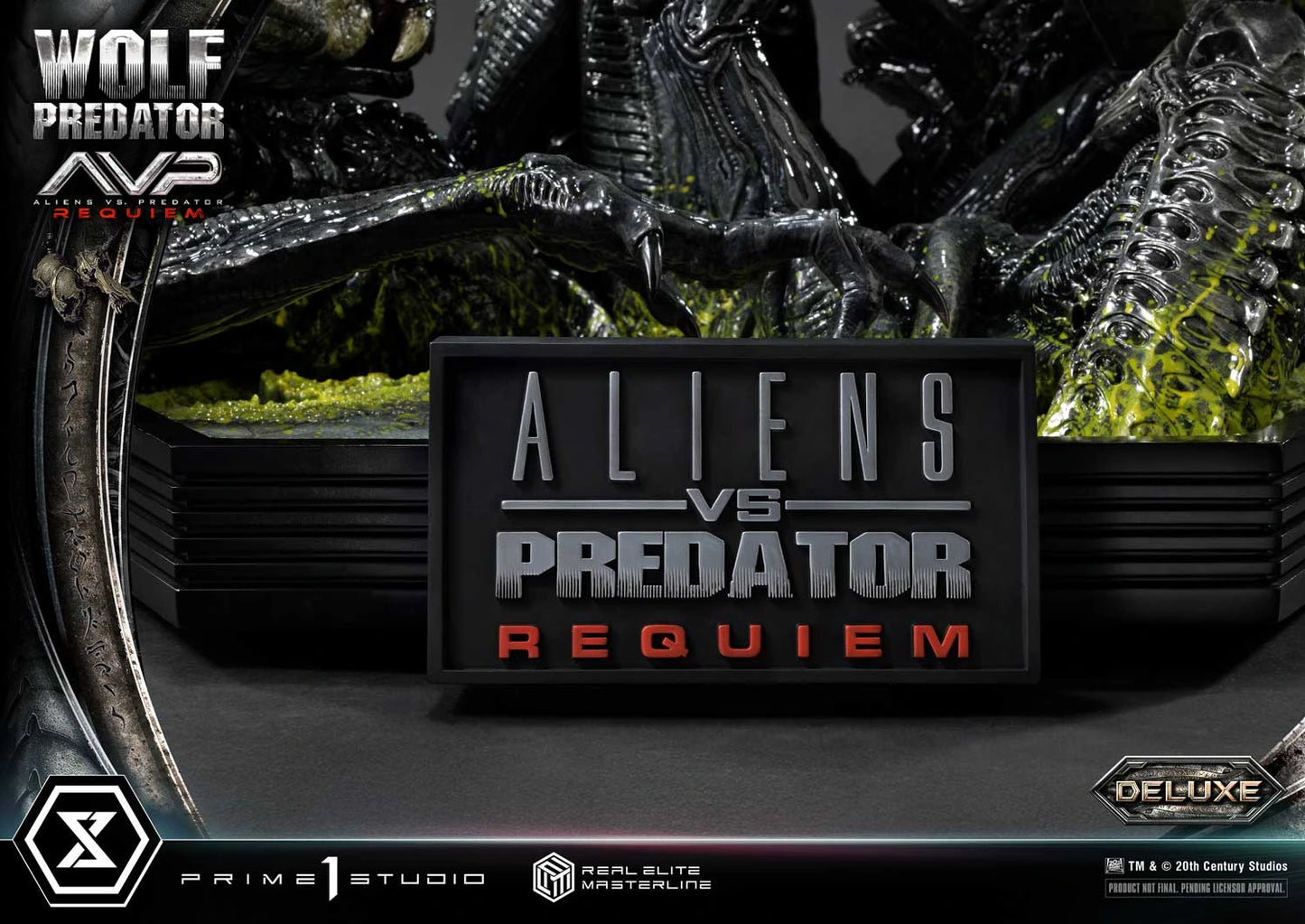 Preventa Resina Wolf Predator Figura Aliens vs Predator: Requiem Prime 1 (Licencia) Deluxe Estudio