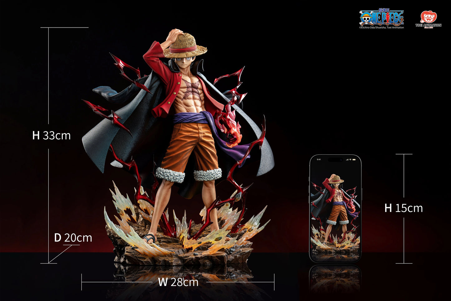 Preventa Resina Monkey D. Luffy Figura One Piece Jimei Palace (Licencia) Estudio