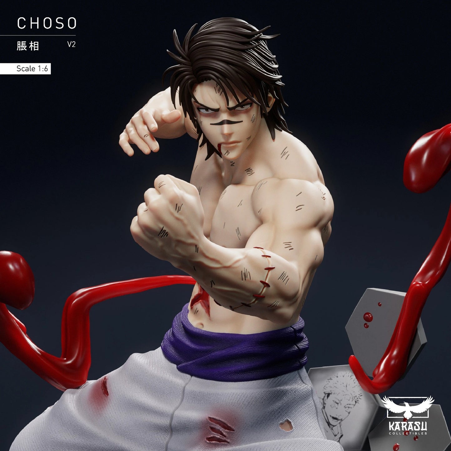 Preventa Resina Choso Kamo Figura Jujutsu Kaisen Karasu Collectibles Estudio