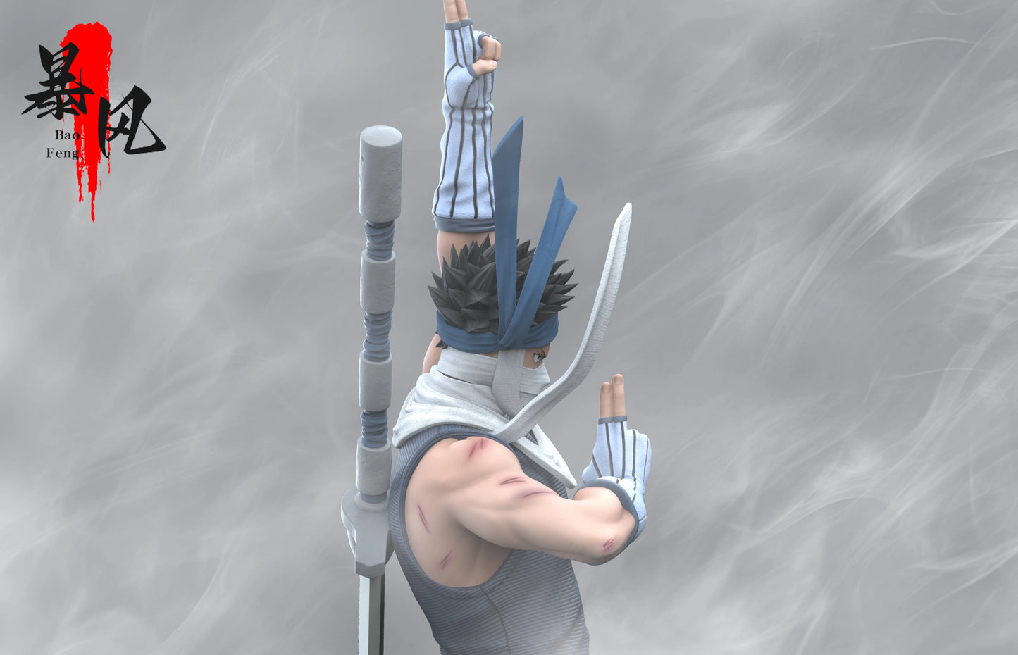 Preventa Resina Momochi Zabuza Figura Naruto BaoFeng Estudio