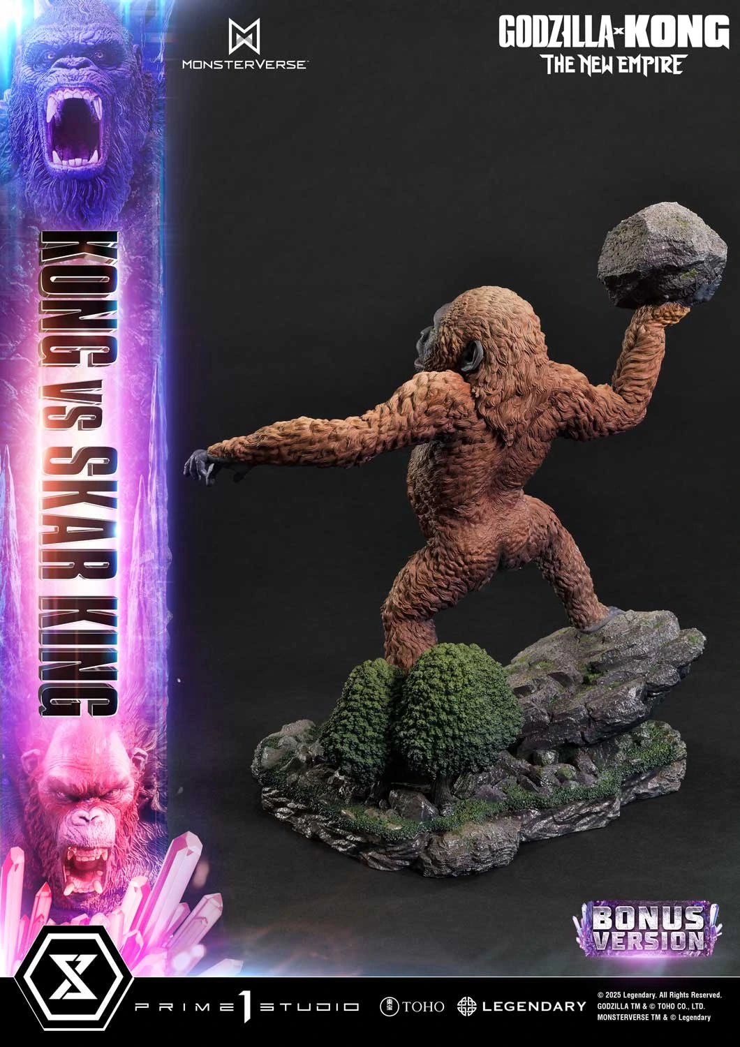 Preventa Resina Kong vs Skar King Figura Godzilla y Kong: El nuevo imperio Prime 1 (Licencia) Estudio