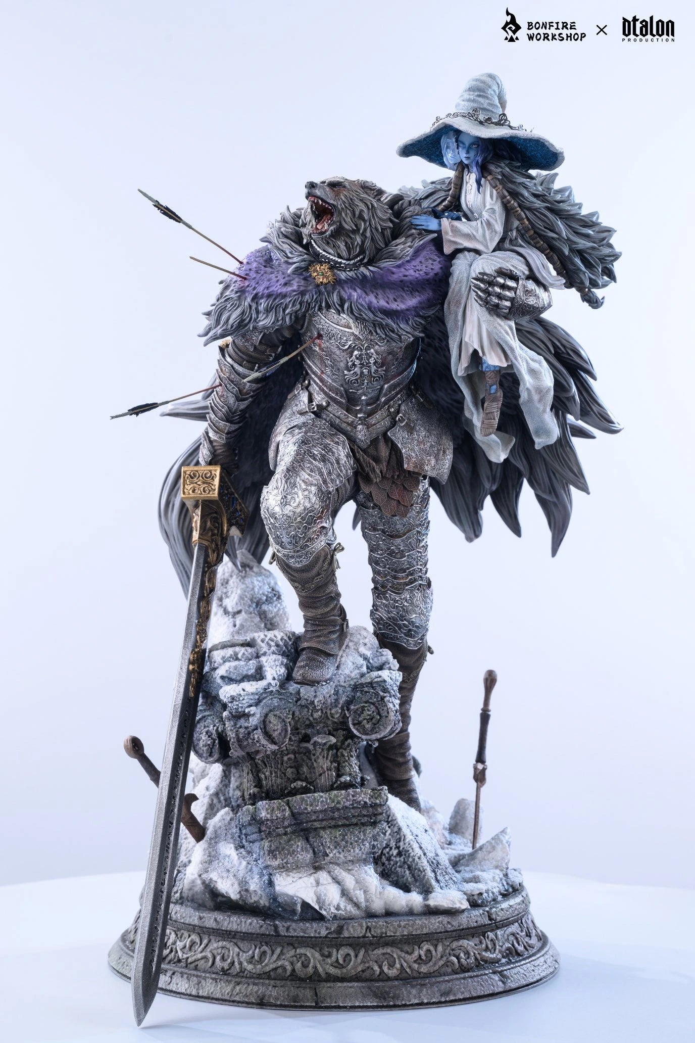 Preventa Resina Ranni & Blaidd Figura Elden Ring Bonfire & DTalon Estudio
