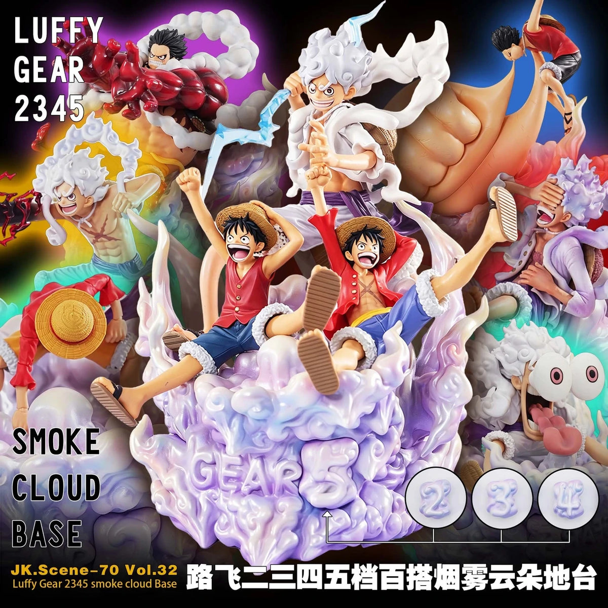 Preventa Resina Luffy Base Figura One Piece JacksDo Estudio