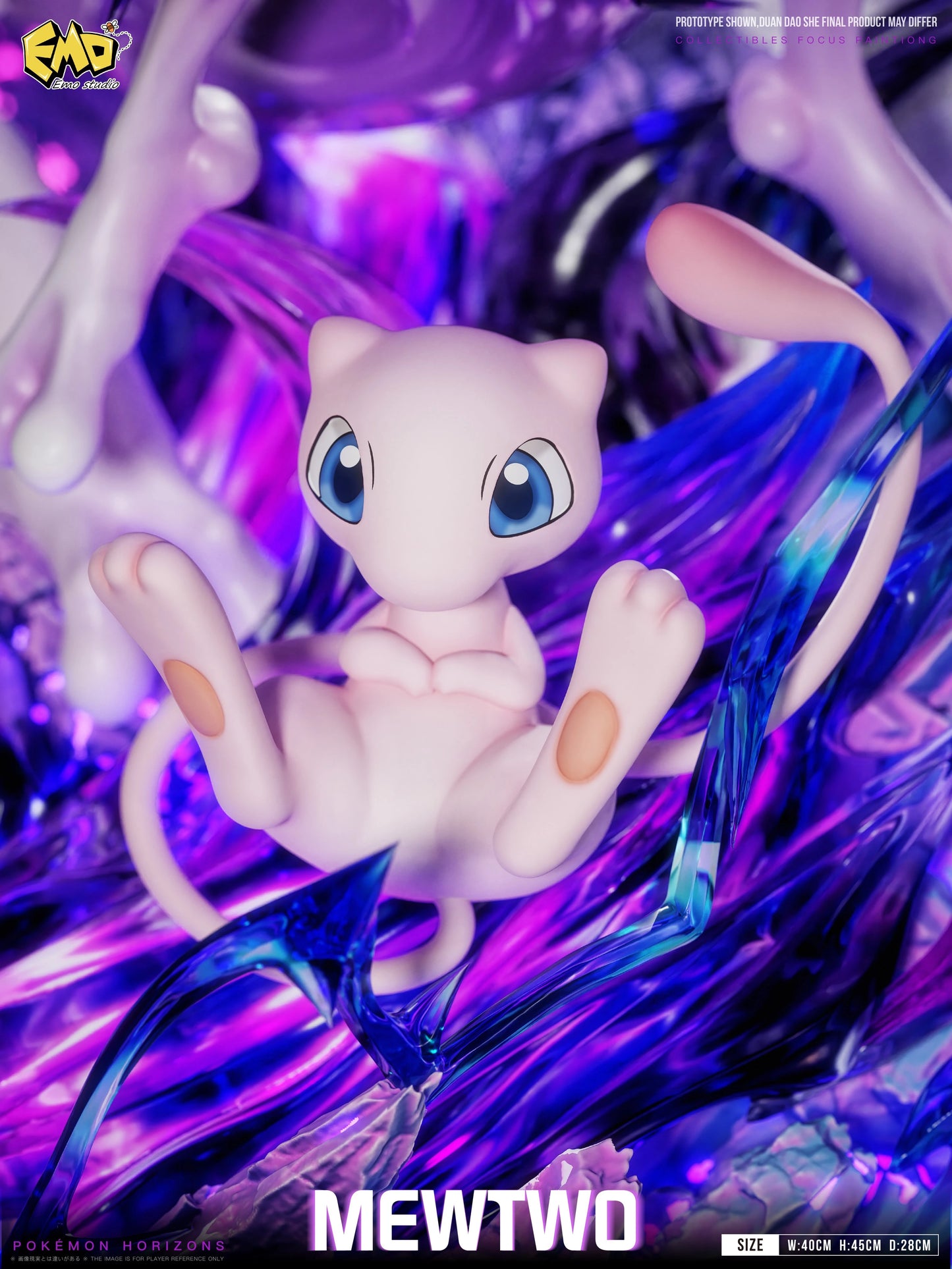 Preventa Resina Mewtwo Figura Pokemón EMO Estudio