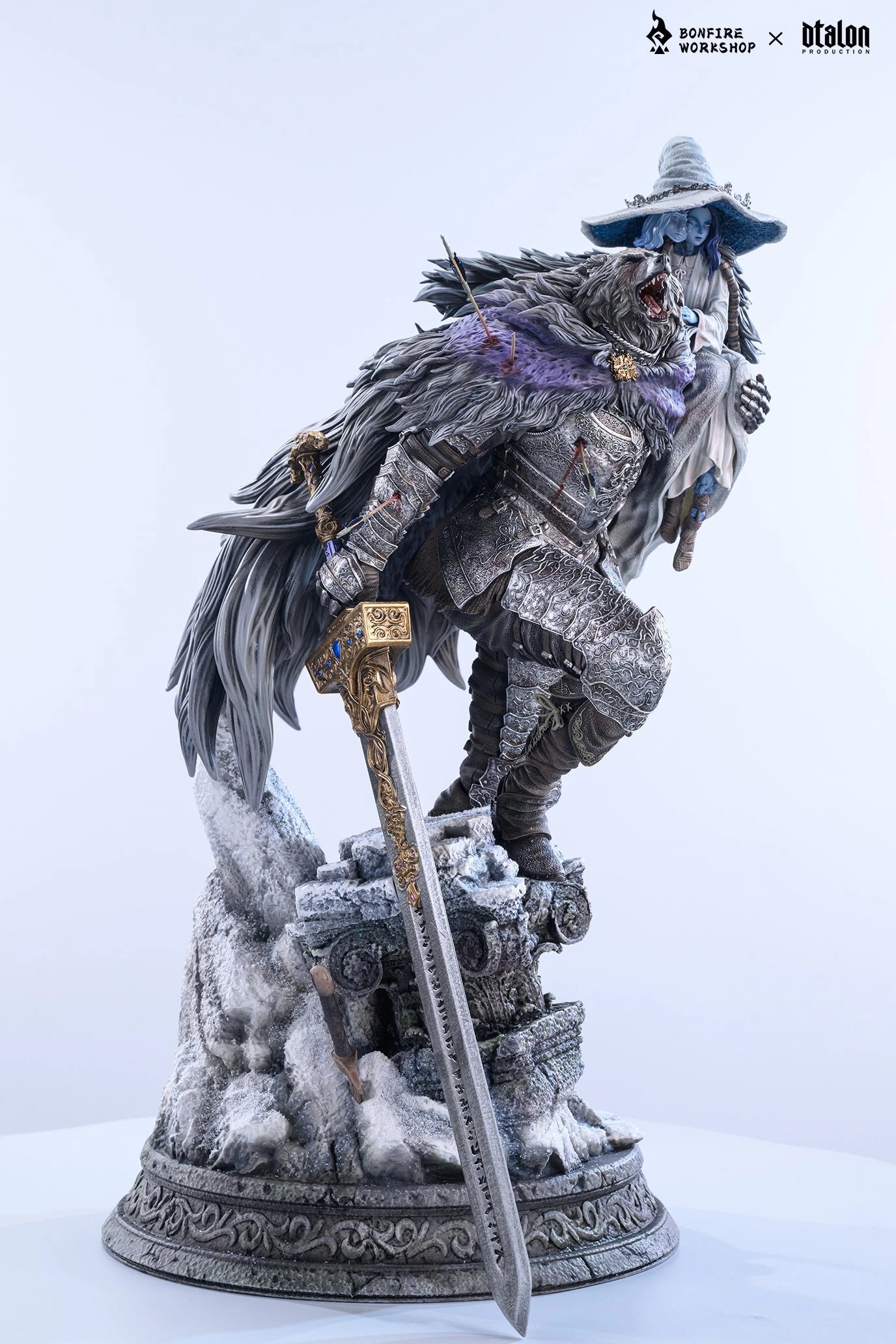 Preventa Resina Ranni & Blaidd Figura Elden Ring Bonfire & DTalon Estudio
