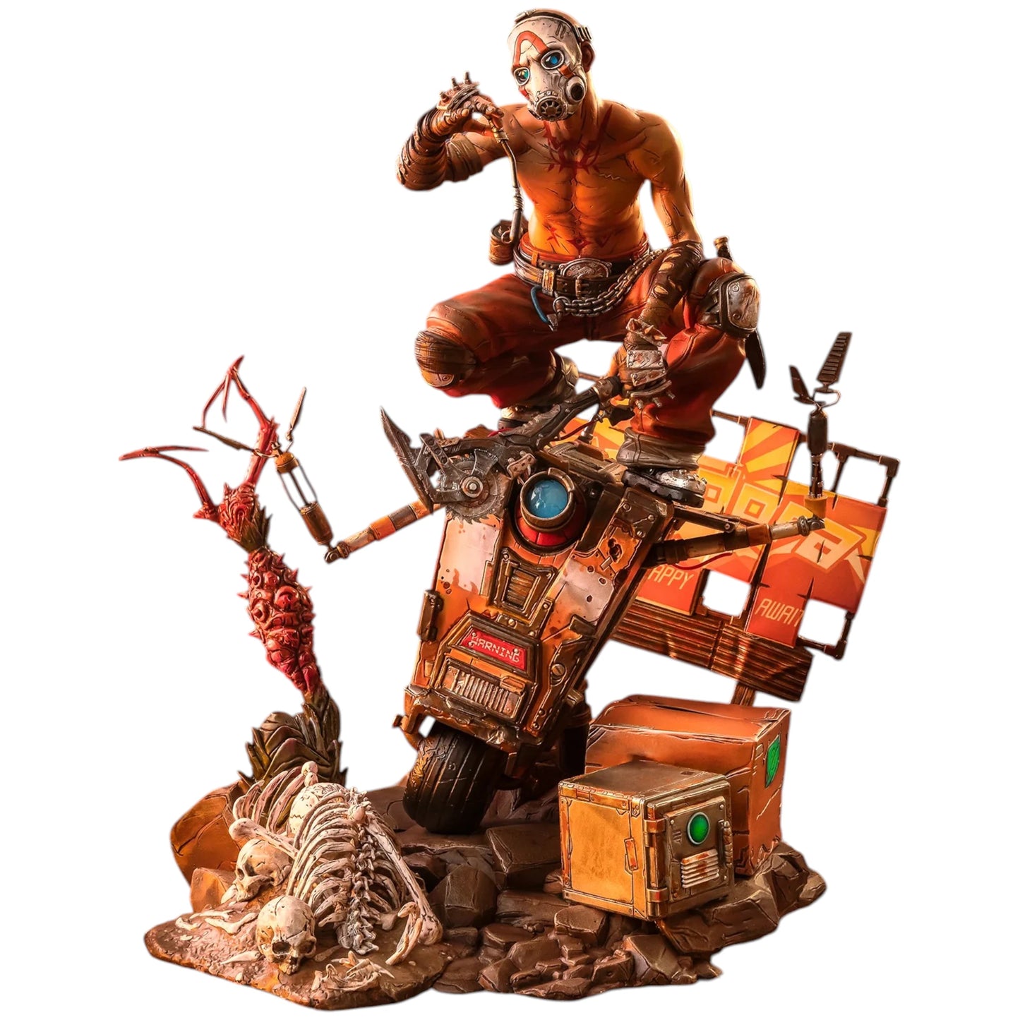 Preventa Resina Psycho & Claptrap Figura Borderlands 3 Pure Arts (Licencia) Estudio
