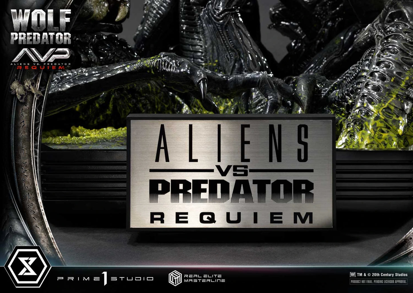 Preventa Resina Wolf Predator Figura Aliens vs Predator: Requiem Prime 1 (Licencia) Deluxe Estudio