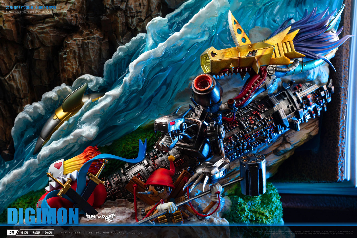 Preventa Resina Niños Elegidos Figura Digimon Soar Estudio