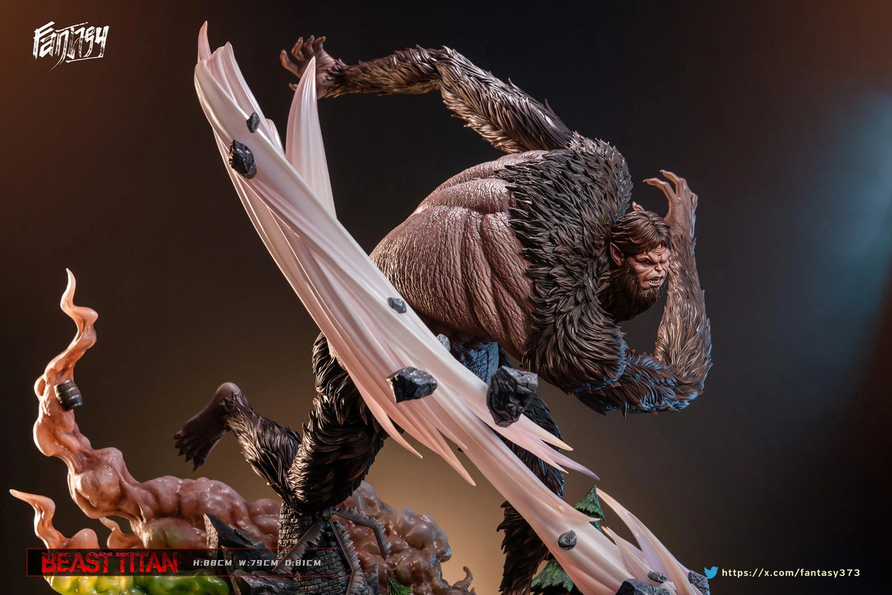 Preventa Resina Titan Bestia Figura Attack On Titan Fantasy Estudio