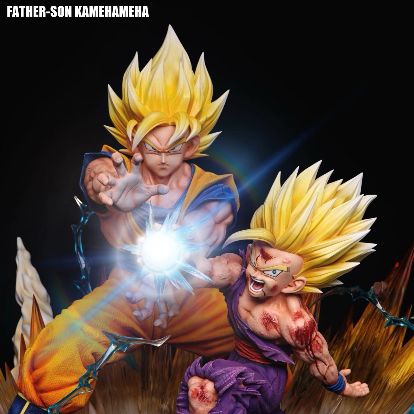 Preventa Resina Gohan & Goku Figura Dragon Ball Figure Class Estudio
