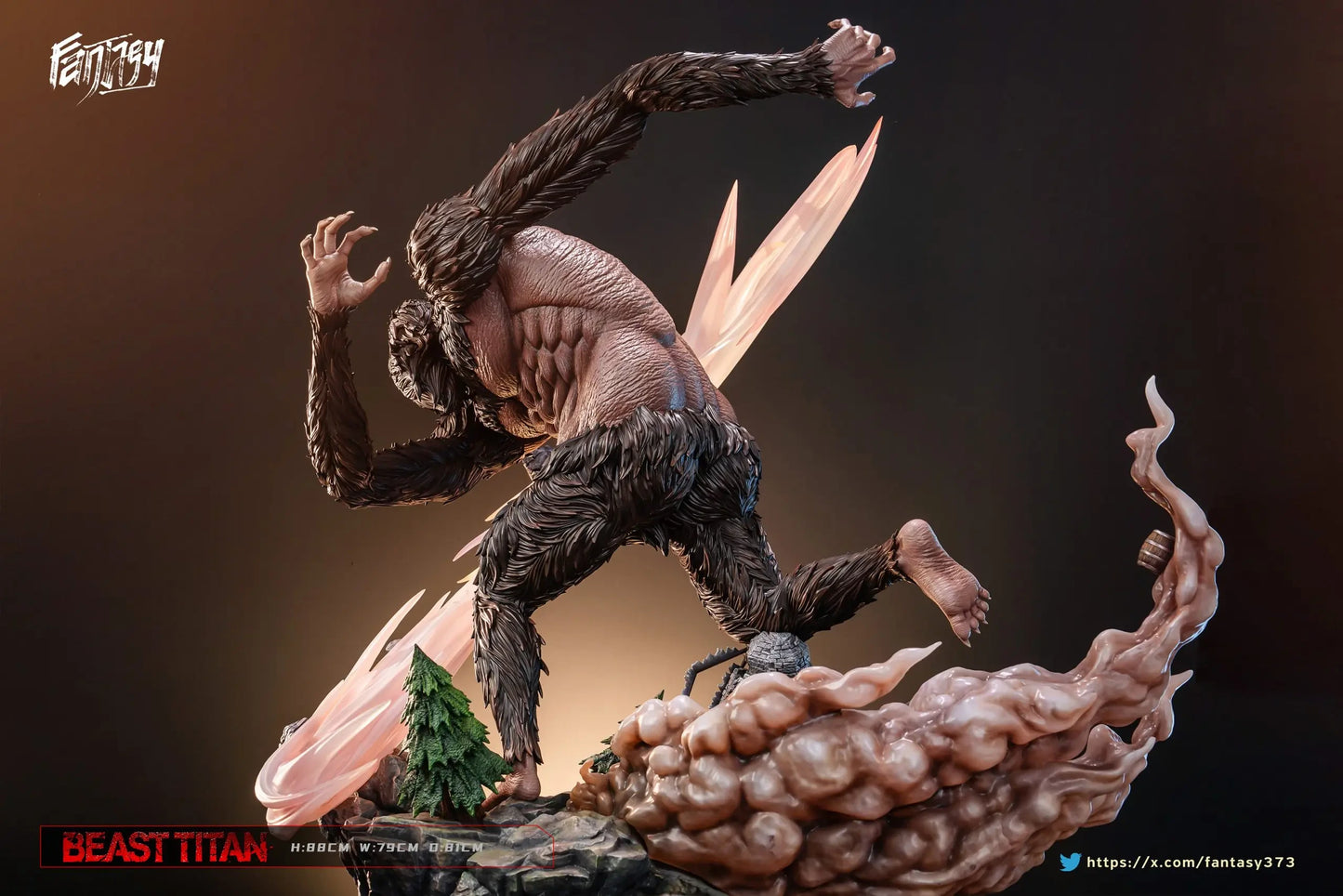 Preventa Resina Titan Bestia Figura Attack On Titan Fantasy Estudio
