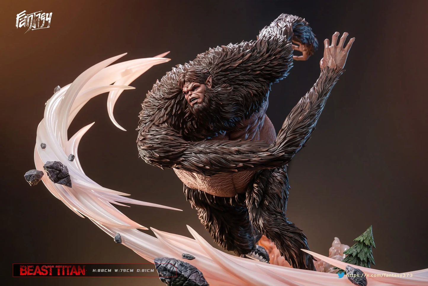 Preventa Resina Titan Bestia Figura Attack On Titan Fantasy Estudio