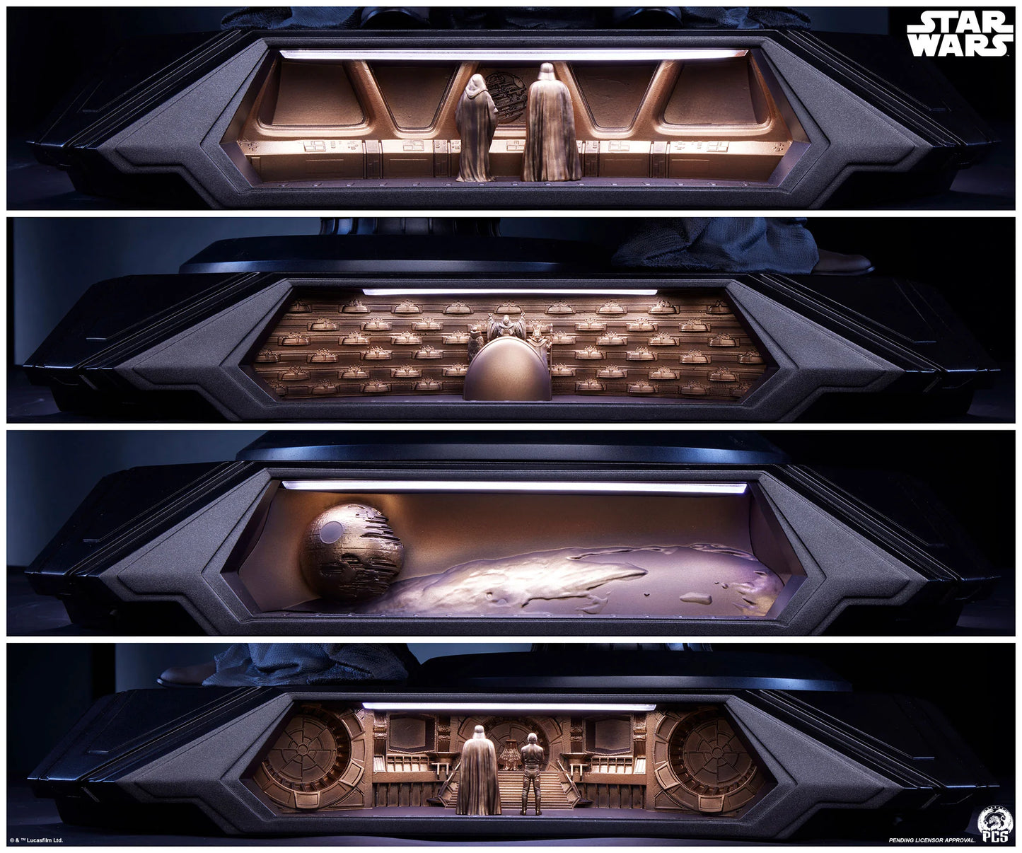 Preventa Resina Emperador Palpatine Figura Star Wars PCS (Licencia) Estudio