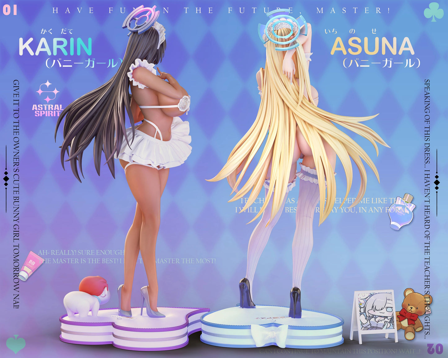 Preventa Resina Ichinose Asuna & Kakudate Karin Figura Blue Archive AstralSpirit Estudio