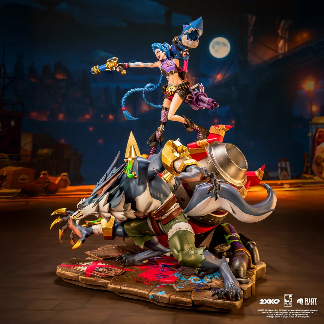 Preventa Resina Jinx & Warwick Figura League of Legends PureArts (Licencia) Estudio