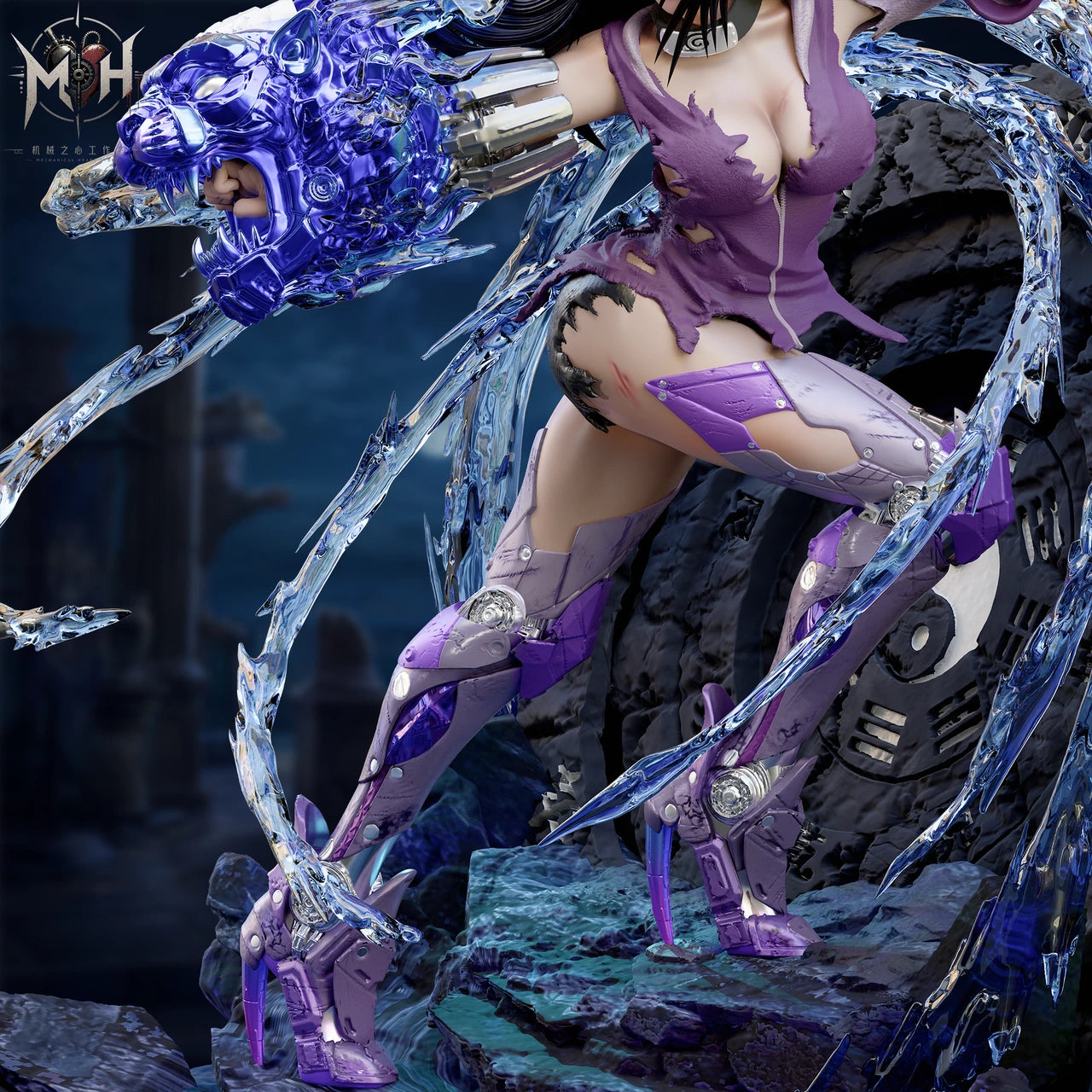 Preventa Resina Hinata Figura Naruto 1/5 Mechanical Heart Estudio