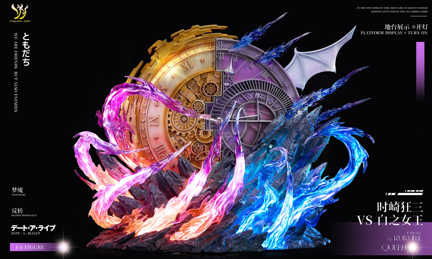 Preventa Resina Tokisaki Kurumi vs White Queen Figura Date A Live Imagination Estudio