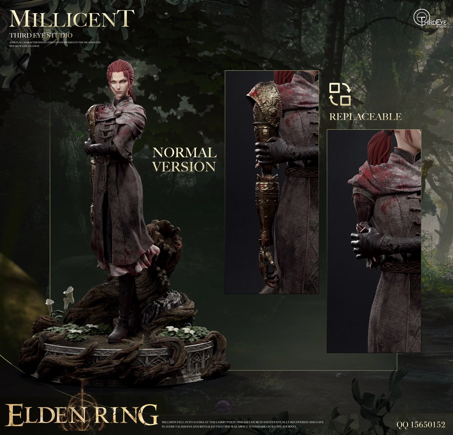 Preventa Resina Millicent Figura Elden Ring Third Eye Estudio