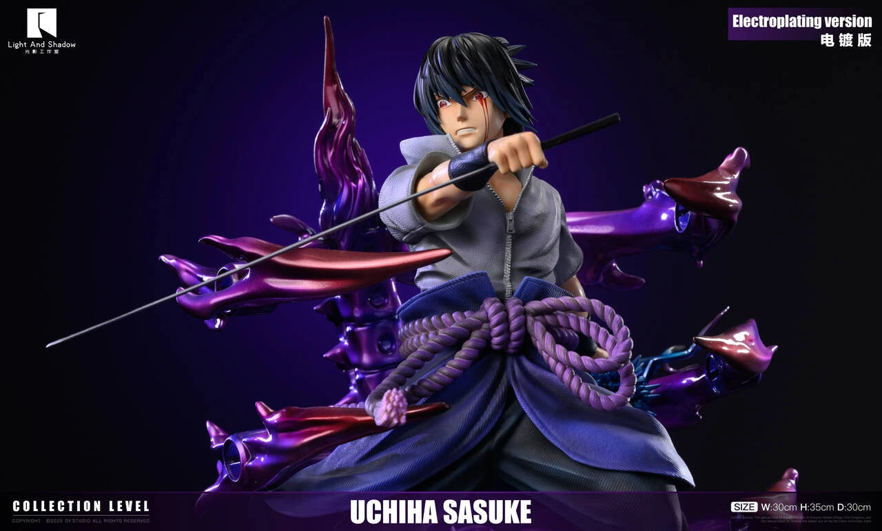 Preventa Resina Sasuke Uchiha Figura Naruto Light And Shadow Estudio